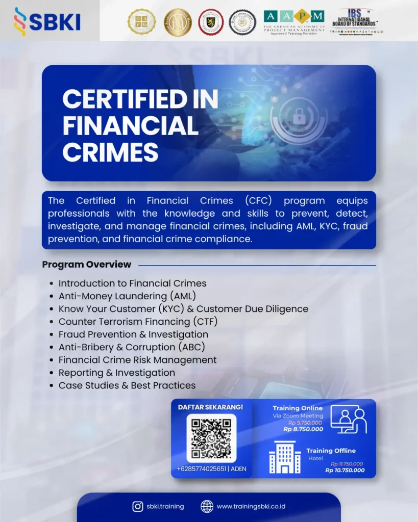 Sertifikasi Certified in Financial Crimes CFC