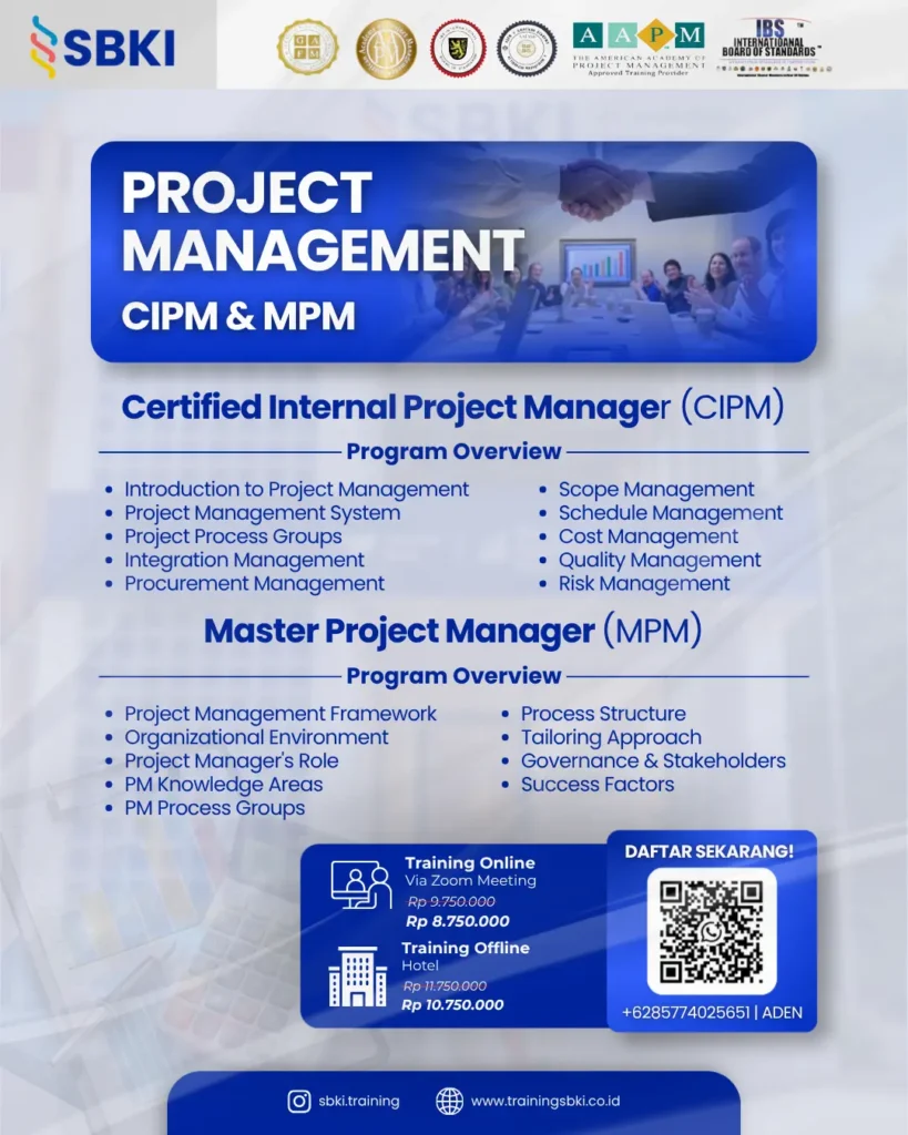 Sertifikasi Certified International Project Manager CIPM