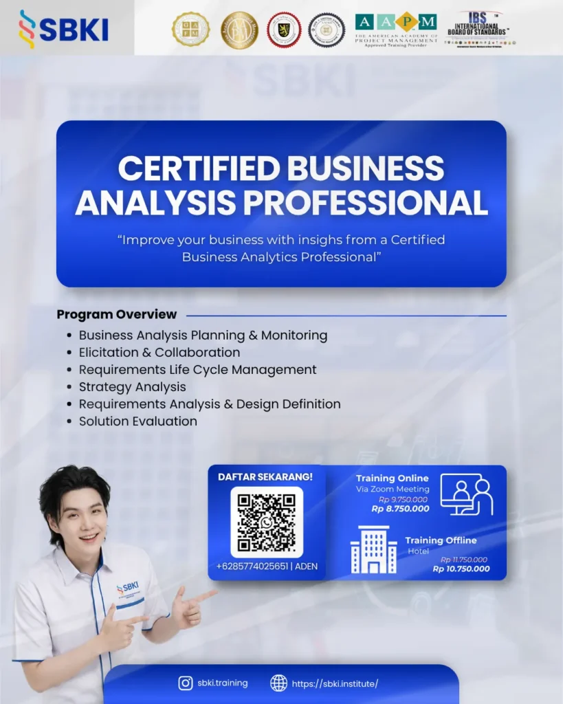 Sertifikasi CBAP Certified Business Analysis Professional